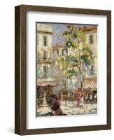 Paris Street Scene-Joseph Alfred Terry-Framed Premium Giclee Print