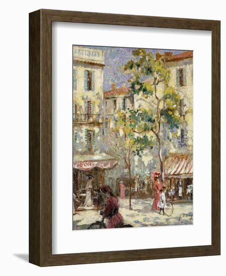 Paris Street Scene-Joseph Alfred Terry-Framed Premium Giclee Print