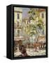 Paris Street Scene-Joseph Alfred Terry-Framed Stretched Canvas