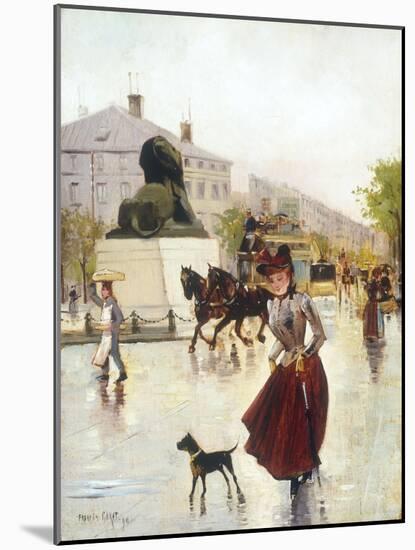 Paris Street Scene-Francis Garat-Mounted Giclee Print