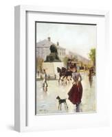 Paris Street Scene-Francis Garat-Framed Giclee Print