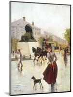 Paris Street Scene-Francis Garat-Mounted Giclee Print