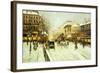 Paris Street Scene-Fausto Giusto-Framed Giclee Print