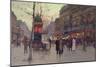 Paris Street Scene-Eugene Galien-Laloue-Mounted Premium Giclee Print