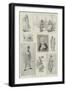 Paris Street Sketches During the Elections-David Hardy-Framed Giclee Print