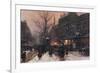 Paris, Street, Snow 1925-null-Framed Premium Giclee Print