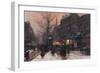 Paris, Street, Snow 1925-null-Framed Art Print