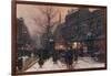 Paris, Street, Snow 1925-null-Framed Art Print