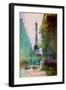 Paris Street-John Rivera-Framed Art Print