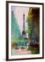 Paris Street-John Rivera-Framed Art Print