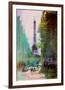 Paris Street-John Rivera-Framed Art Print