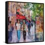 Paris Street-Sylvia Paul-Framed Stretched Canvas