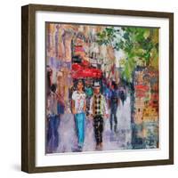 Paris Street-Sylvia Paul-Framed Giclee Print