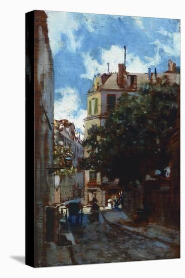 Paris Street-Telemaco Signorini-Stretched Canvas