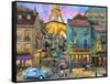 Paris Streets-Dominic Davison-Framed Stretched Canvas