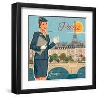 Paris suit-Bruno Pozzo-Framed Art Print