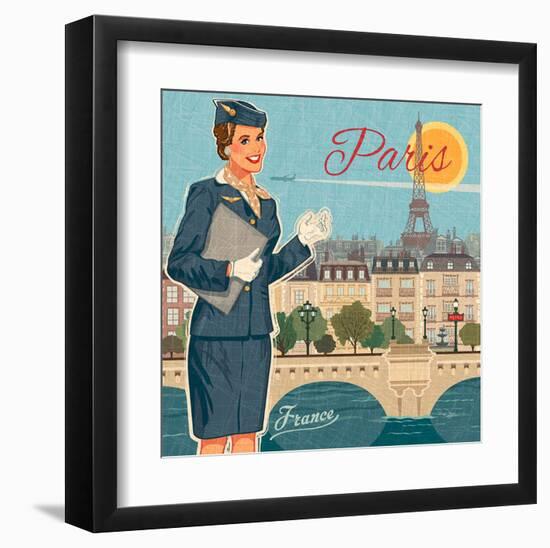 Paris suit-Bruno Pozzo-Framed Art Print