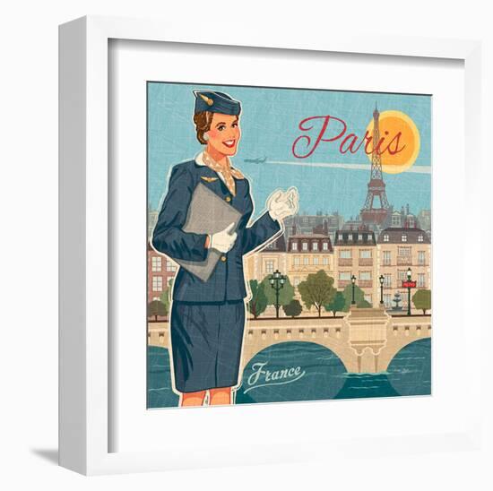 Paris suit-Bruno Pozzo-Framed Art Print