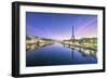 Paris sunrise on the Seine-Philippe Manguin-Framed Photographic Print