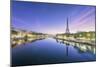 Paris sunrise on the Seine-Philippe Manguin-Mounted Photographic Print