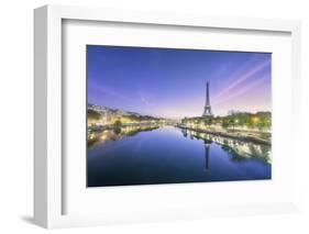 Paris sunrise on the Seine-Philippe Manguin-Framed Photographic Print