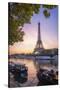 Paris sunrise-Philippe Manguin-Stretched Canvas