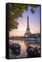 Paris sunrise-Philippe Manguin-Framed Stretched Canvas