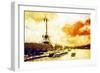 Paris Sunset - In the Style of Oil Painting-Philippe Hugonnard-Framed Giclee Print