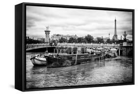 Paris sur Seine Collection - Afternoon in Paris V-Philippe Hugonnard-Framed Stretched Canvas