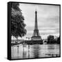 Paris sur Seine Collection - Along the Seine II-Philippe Hugonnard-Framed Stretched Canvas