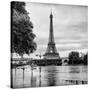 Paris sur Seine Collection - Along the Seine II-Philippe Hugonnard-Stretched Canvas