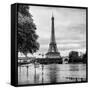 Paris sur Seine Collection - Along the Seine II-Philippe Hugonnard-Framed Stretched Canvas