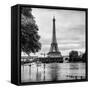 Paris sur Seine Collection - Along the Seine II-Philippe Hugonnard-Framed Stretched Canvas