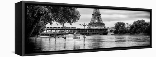 Paris sur Seine Collection - Along the Seine III-Philippe Hugonnard-Framed Stretched Canvas