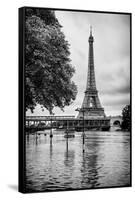 Paris sur Seine Collection - Along the Seine IV-Philippe Hugonnard-Framed Stretched Canvas