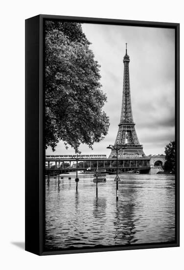 Paris sur Seine Collection - Along the Seine IV-Philippe Hugonnard-Framed Stretched Canvas