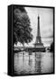 Paris sur Seine Collection - Along the Seine IV-Philippe Hugonnard-Framed Stretched Canvas