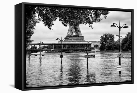 Paris sur Seine Collection - Along the Seine VII-Philippe Hugonnard-Framed Stretched Canvas