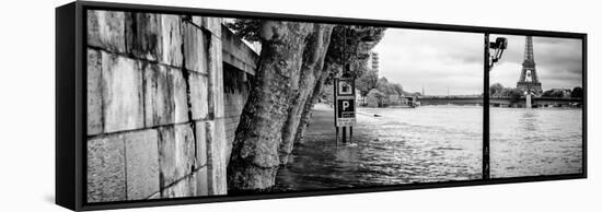 Paris sur Seine Collection - Banks of the Seine River III-Philippe Hugonnard-Framed Stretched Canvas