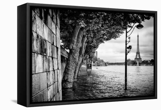 Paris sur Seine Collection - Banks of the Seine River-Philippe Hugonnard-Framed Stretched Canvas