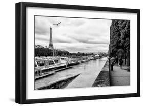 Paris sur Seine Collection - Banks of the Seine-Philippe Hugonnard-Framed Photographic Print