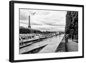 Paris sur Seine Collection - Banks of the Seine-Philippe Hugonnard-Framed Photographic Print