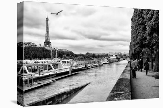 Paris sur Seine Collection - Banks of the Seine-Philippe Hugonnard-Stretched Canvas