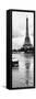Paris sur Seine Collection - Barges along River Seine with Eiffel Tower I-Philippe Hugonnard-Framed Stretched Canvas