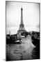 Paris sur Seine Collection - Barges along River Seine with Eiffel Tower III-Philippe Hugonnard-Mounted Photographic Print