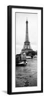 Paris sur Seine Collection - Barges along River Seine with Eiffel Tower V-Philippe Hugonnard-Framed Photographic Print