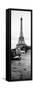 Paris sur Seine Collection - Barges along River Seine with Eiffel Tower V-Philippe Hugonnard-Framed Stretched Canvas