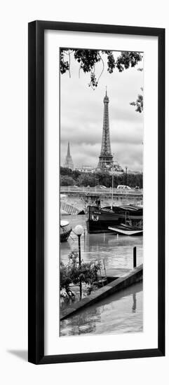 Paris sur Seine Collection - Barges on the Seine II-Philippe Hugonnard-Framed Photographic Print