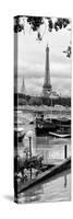 Paris sur Seine Collection - Barges on the Seine II-Philippe Hugonnard-Stretched Canvas