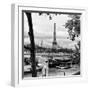 Paris sur Seine Collection - Barges on the Seine III-Philippe Hugonnard-Framed Premium Photographic Print